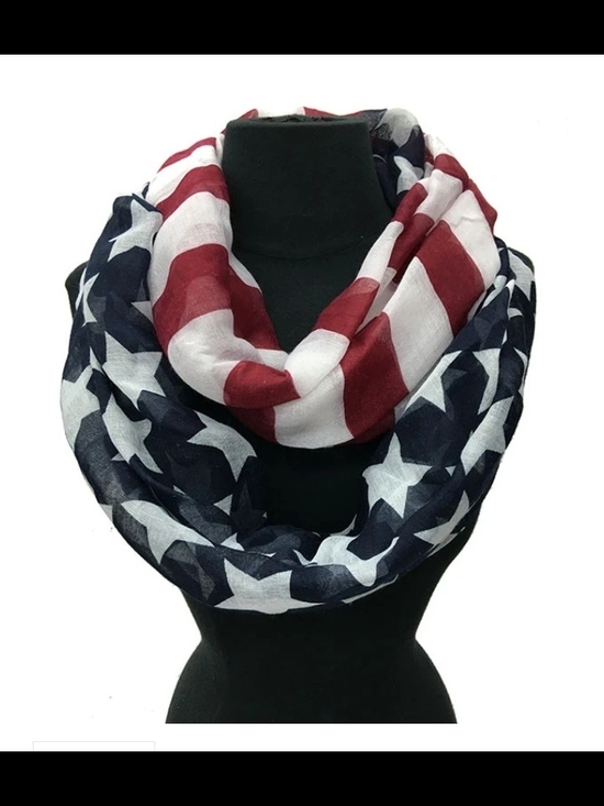 Wayfair Accessories - Patriotic Infinity Scarf - Red, White & Blue